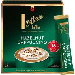 Vittoria Hazelnut Cappuccino Sachets