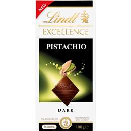 Lindt Excellence Pistachio Dark Chocolate Block