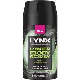 Lynx Lower Body Deodorant Spray Pear & Cedarwood 100ml
