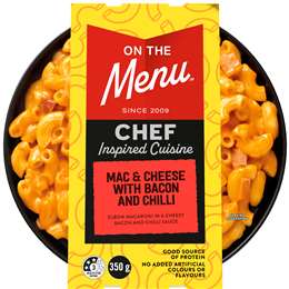On The Menu Mac & Cheese With Chilli & Bacon