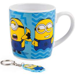 Minions Blue Mug & Keyring Set each