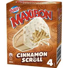 Peters Maxibon Cinnamon Scroll 4 pack