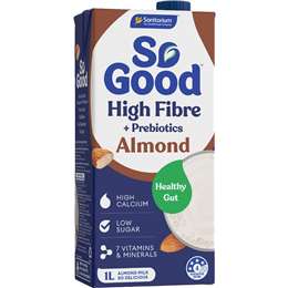 Sanitarium High Fibre + Prebiotics Almond Long Life Milk 1L