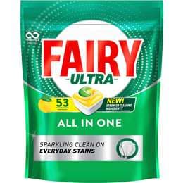 Fairy Ultra All In One Dishwasher Tablets 53 pack