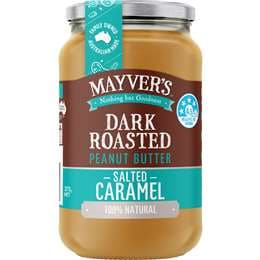 Mayver's Dark Roasted Peanut Butter Salted Caramel 375g