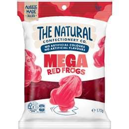 The Natural Confectionery<br>Co. Mega Red Frogs  170g