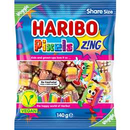 Haribo Pixels Zing Lollies  140g