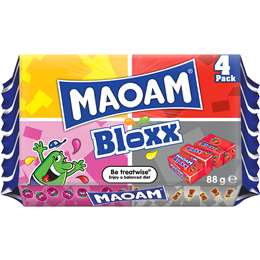 Maoam Bloxx Fruit & Cola Lollies 88g