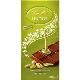 Lindt Lindor Pistachio Chocolate Block 100g