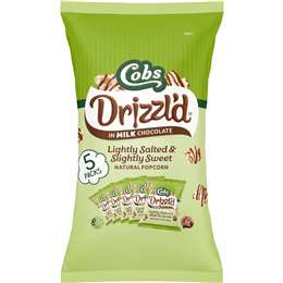 Cobs Drizzled Popcorn Milk Chocolate 85g 5 pack