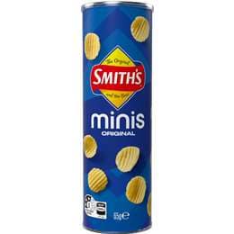 Smith's Minis Original<br>Crinkle Potato Chips 65g