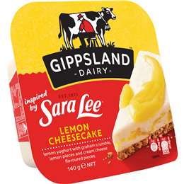 Gippsland Dairy Sara Lee Inspired Yoghurt... 140g