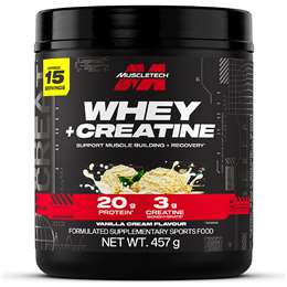 MuscleTech Whey + Creatine Vanilla Flavour Powder 457 g