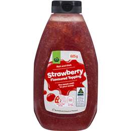 Woolworths Strawberry Flavoured Topping