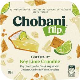 Chobani Flip Key Lime Crumble Low Fat Greek Yogurt, Count