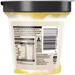 Gippsland Dairy Twist Yoghurt Lemon Curd 160g | Woolworths