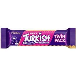 Cadbury Fry's Turkish Delight Twin Pack Milk Chocolate Bar