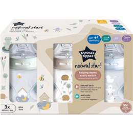 Tommee Tippee Natural Start Baby Bottles 0+M 260mL
