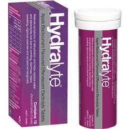 Hydralyte Effervescent Electrolyte Tablets Apple Blackcurrant