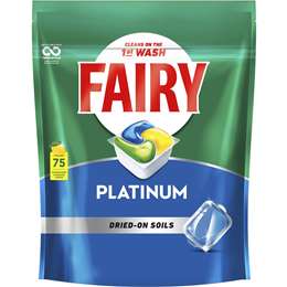 Fairy Platinum Lemon Dishwasher Tablets 75 pack