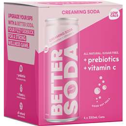 Nexba Better Creaming Soda 330mL x 4 pack
