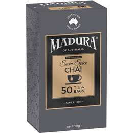 Madura Seven Spice Chai Tea Bags 50 pack