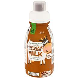 Woolworths Kids Chocolate Flavoured Milk 250ml | Woolworths