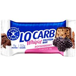 Aussie Bodies Lo Carb Protein Bar Whip'd Boysenberry Ripple