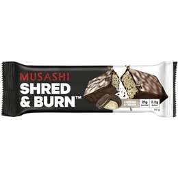Musashi Shred & Burn Protein Bar Cookies & Cream