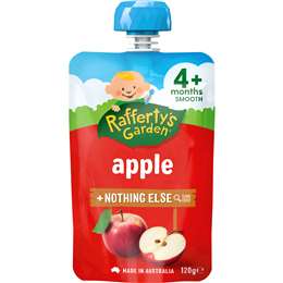 Rafferty's Garden Apple Puree And Nothing Else Baby Food Pouch 4+ Months