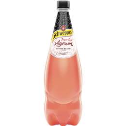 Schweppes Zero Sugar Agrum Citrus Blend Soft Drink Bottle