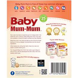 Baby Mum-mum Organic Rice Rusk Sweet Potato & Carrot