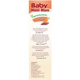 Baby Mum-mum Organic Rice Rusk Sweet Potato & Carrot