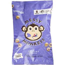 Messy Monkeys Whole Grain Bites Pizza Flavour