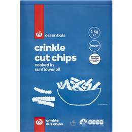 Essentials Crinkle Cut Chips 1kg