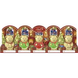 Lindt Milk Chocolate Teddy 5 Pack