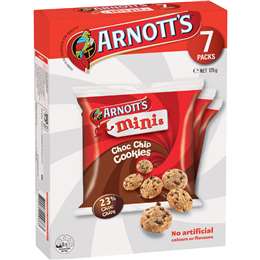 Arnott's Mini Choc Chip Cookie Multipack Biscuits 7 pack