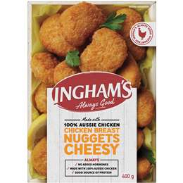 Ingham's Chicken Cheesy Nuggets 400g 