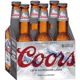 Coors Lager Bottles