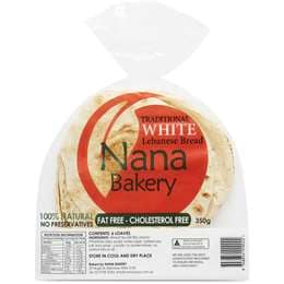 Nana Traditional Lebanese Bread White 350g