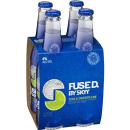 Skyy Fused Vodka Soda & Lime Bottles