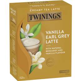 Twinings Vanilla Earl Grey Latte Sachets 10 Pack