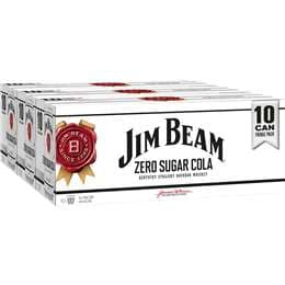 Jim Beam Zero Bourbon & Cola Cans