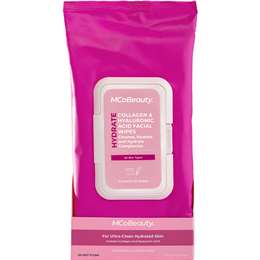 MCoBeauty Hydrate Collagen & Hyaluronic Acid Facial Wipes 25 pack