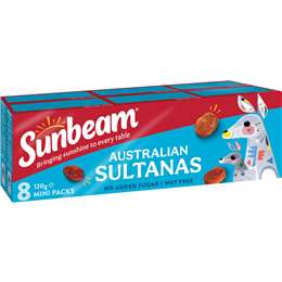 Sunbeam Sultanas 8 Pack at Woolies