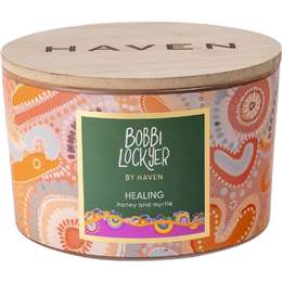 Bobbi Lockyer Haven Honey & Myrtle 3 Wick Soy Wax Candle each