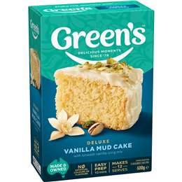 Green's Deluxe Vanilla Mud Cake Mix 600g