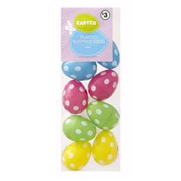 Easter Plastic Surprise Eggs 8 Pack | Woolworths