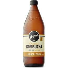 Remedy Organic Kombucha Ginger Lemon