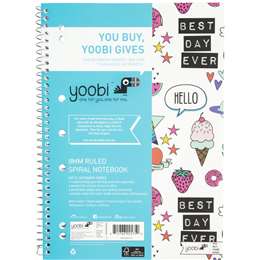 Yoobi A4 Spiral Notebook Assorted Each | Woolworths